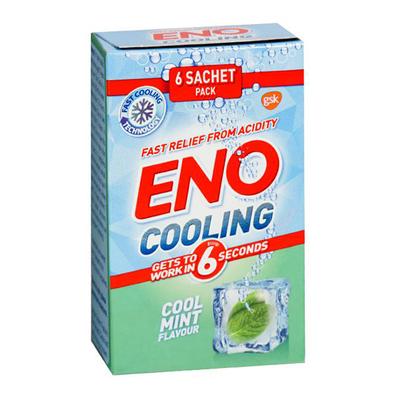 Eno Cooling Powder - Cool Mint Flavour (Pack of 6 x 5 gm) - Nutritional Supplement