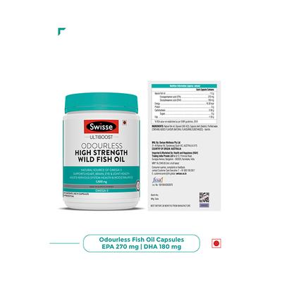 Swisse General Wellness (Wild Fish Oil Capsule 200's, Calcium+ Vitamin D Tablet 90's) Combo Pack - Multi-Vitamins