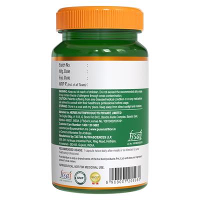 Pure Nutrition Lung Detox with Vitamin C & Grape Seed Extract 800 mg Veg Capsule 60's - Vital Health