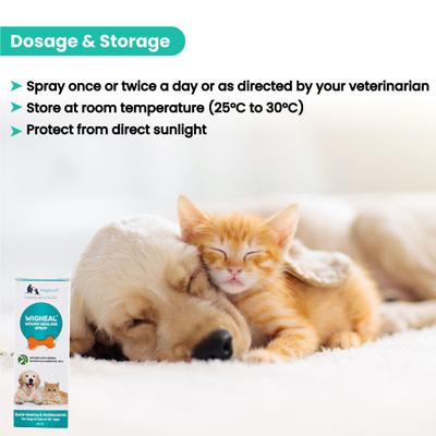 Wiggles Wigheal Dogs & Cats Wound Healing Care Spray 50 ml - Pet Grooming