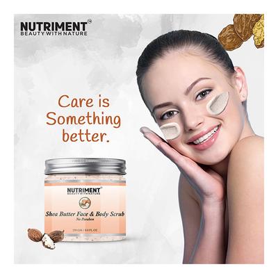 Nutriment Face & Body Scrub - Shea Butter 250 gm - Face Scrubs