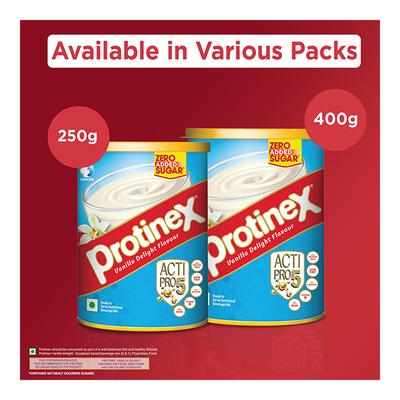 Protinex Powder - Vanilla Delight Flavour 400 gm (Tin) - Protein Drink