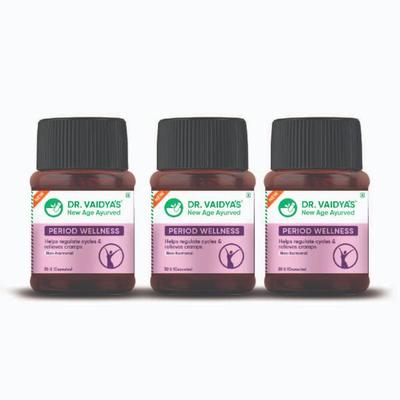 Dr. Vaidya's Period Wellness Capsule (Pack of 3 x 30's) - Speciality Medicines