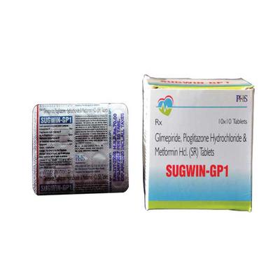 SUGWIN GP 1mg Tablet 10's - Diabetes-Ant