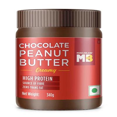 MuscleBlaze Chocolate Peanut Butter - Creamy 340 gm - General Health