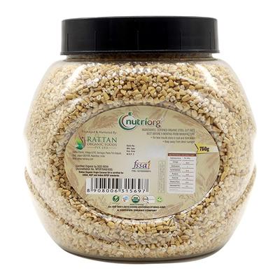 Nutriorg Gluten Free Steel Cut Oats 750 gm - Weight Loss