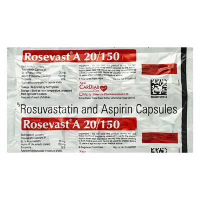 ROSEVAST A 20/150 Capsule 10's - High Cholesterol-Dys