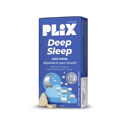 Plix The Plant Fix Melatonin Deep Sleep Oral Dissolving Mini Mints Effervescent, 30 Mints 1's - Mental Health