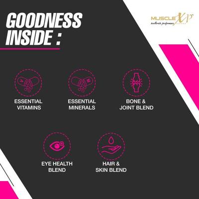 MuscleXP Women Daily Vital Fitness Tablet 60's - Workout Essentials
