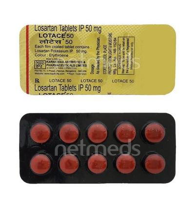 Lotace 50mg Tablet 10'S - Hypertension-Ang
