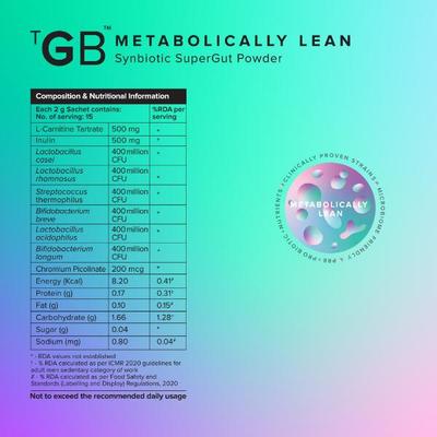 The Good Bug Metabolically Lean 2 gm Sachet 15's - Weight Loss