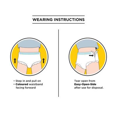 Friends Overnight Adult Diaper Pants (M-L) 10's - Adult Diapers & Pads