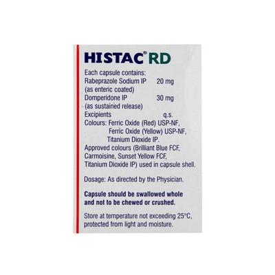 Histac RD Capsule 10'S - Ulcer/Reflux/Flatulence-Aaa