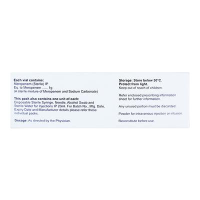 MEROBULL 1gm Injection 1's - Bacterial Infections-OBL