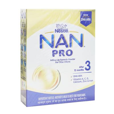 Nestle Nan Pro 3 (12 Months+) Powder 400 gm (Refill Pack) - Baby And Infant Supplements