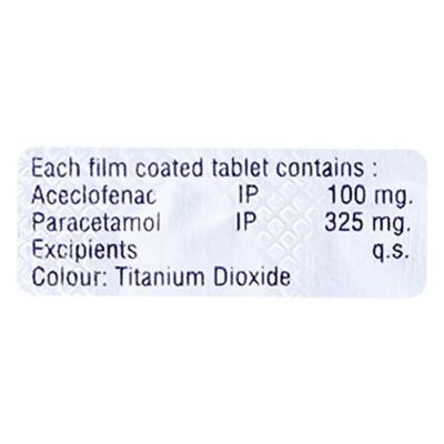 Aceflam 100mg Tablet 10'S - Pain relief-Nsa