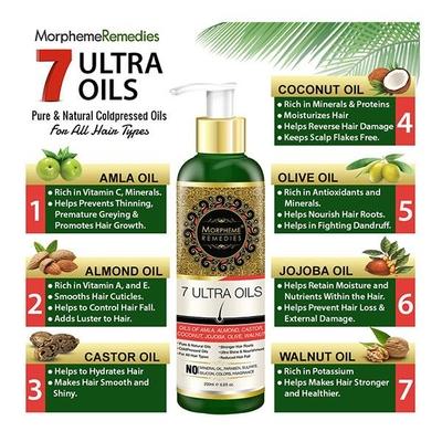 Morpheme Remedies 7 Ultra Hair Oil 120 ml - Hair Oils