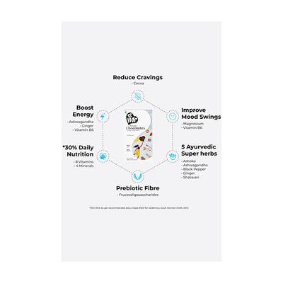 &Me Sugarfree Period Dark Chocolates - Cranberry - Speciality Medicines