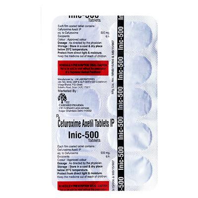 INIC 500 Tablet 10's - Bacterial Infections-Cep