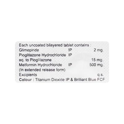 TRIGLIMIRIDE 2 Tablet 10's - Diabetes-Ant