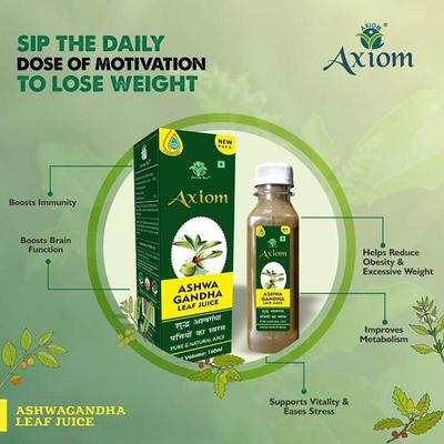 Axiom Jeevan Ras Ashwagandha Leaf Juice 160 ml - Ashwagandha