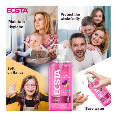 Eqsta Hand Sanitizer - Rose with Aleovera 500 ml - Hand Sanitizer