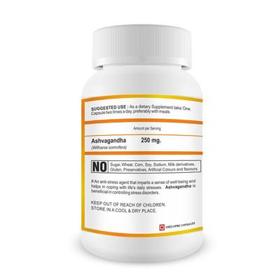 Bhumija Lifesciences Ashvagandha 250 mg Capsule (Pack of 3 x 60's) - Ashwagandha