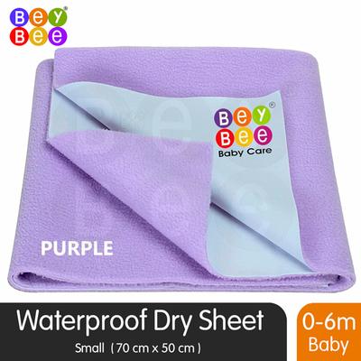 BeyBee Baby Care Waterproof Bed Protector Sheet - Purple (S) 1's - Baby Bedding