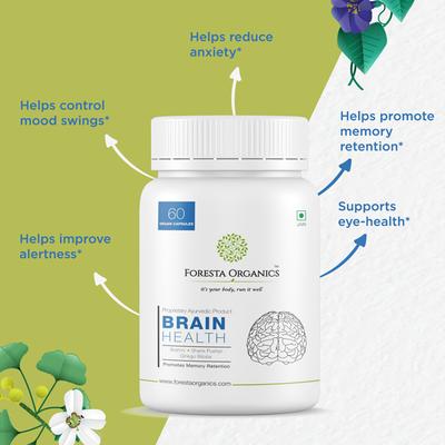 Foresta Organics Brain Health Vegan Capsule 60's - Speciality Medicines