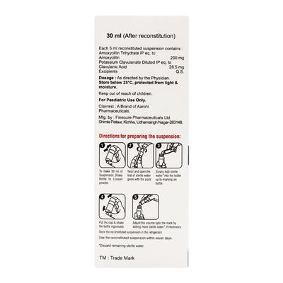 CLAVREST Dry Syrup 30ml - Bacterial Infections-Pen