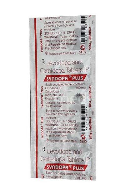 Syndopa Plus Tablet 10'S - Parkinsonism-Apd