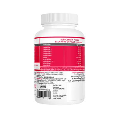 PureFoods B-Complex Capsule 60's - Multi-Vitamins