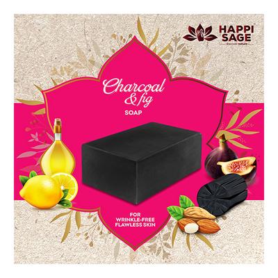 Happi Sage Soap - Charcoal & Fig 125 gm - Soaps