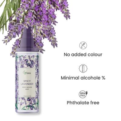 CGG Cosmetics Spicy Lavendar Body Mist 200 ml - Body Mist/Spray