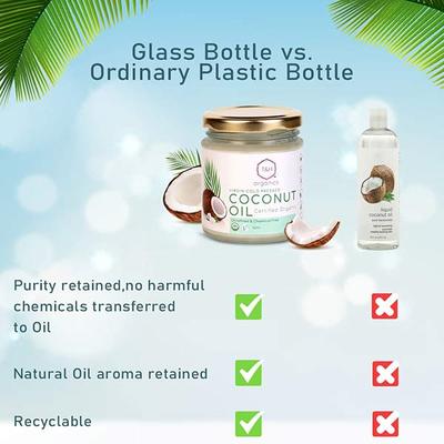 T&H Organics Virgin Cold Pressed Coconut Oil 160 ml - Creams, Lotions & Oils