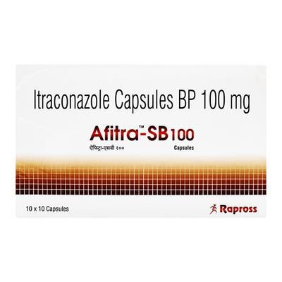 AFITRA SB 100 Capsule 10's - Fungal Infections-Anf