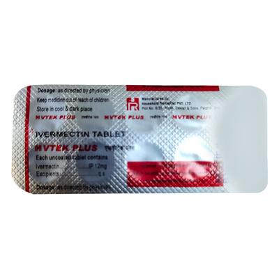 H VTEK PLUS Tablet 10's - Parasitic Worms-Ant