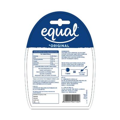 Equal Original Low Calorie Sweetener Tablets 110's - Sugar Substitute