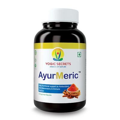 Yogic Secrets AyurMeric 500 mg Vegetarian Capsule 60's - General Health