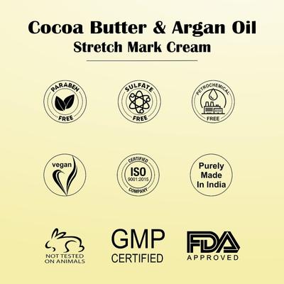 Aroma Treasures Stretch Mark Cream - Cocoa Butter & Argan Oil 100 gm - Skin-Treatment