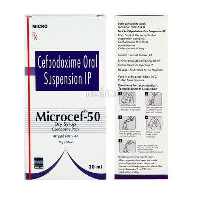 Microcef 50mg Suspension 30ml - Bacterial Infections-Pen
