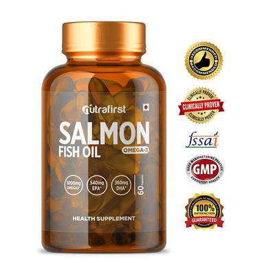 Nutrafirst Salmon Fish Oil Omega-3 Capsule 60's - Omega Fish Oil Fatty Acids