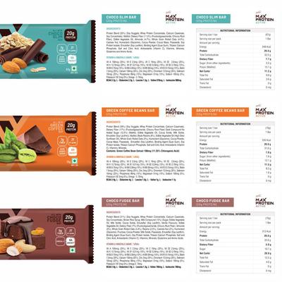 Max Protein & RiteBite Assorted Bar (Pack of 14) - Nutritional Bars