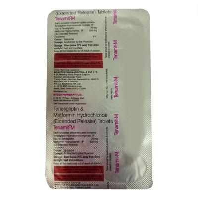 TENAMIT M 20/500MG TABLET 10'S - Diabetes-Ant