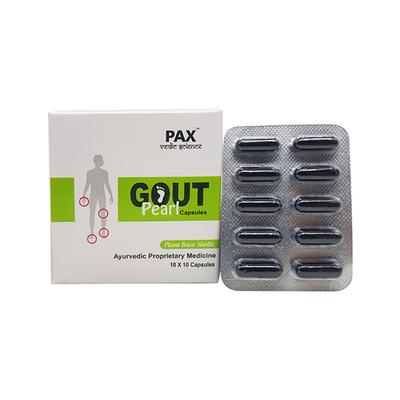 PAX Vedic Science Gout Pearl Capsule 100's - Herbal Dietary Supplement