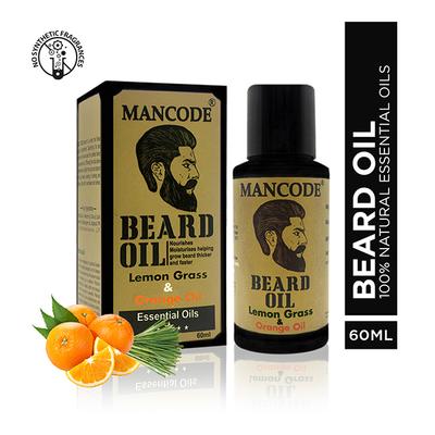 Mancode Beard Oil - Lemon Grass & Orange Oil 100 ml - Beard Oil