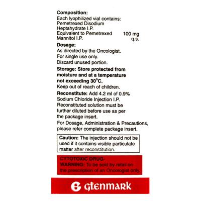 Pexotra 100mg Injection 1'S - Cancer Oncology-Cyt