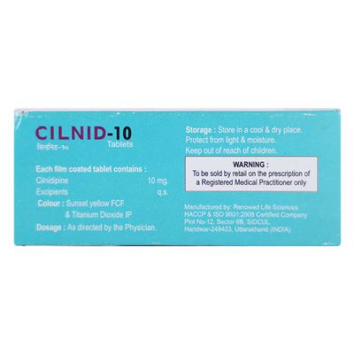 CILNID 10 Tablet 10's - Hypertension-Cal