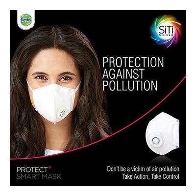Dettol Siti Shield Air-Pollution Smart Mask - N95 (M) - Face Masks
