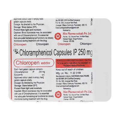 CHLOROPEN Capsule 10's - Bacterial Infections-Chl